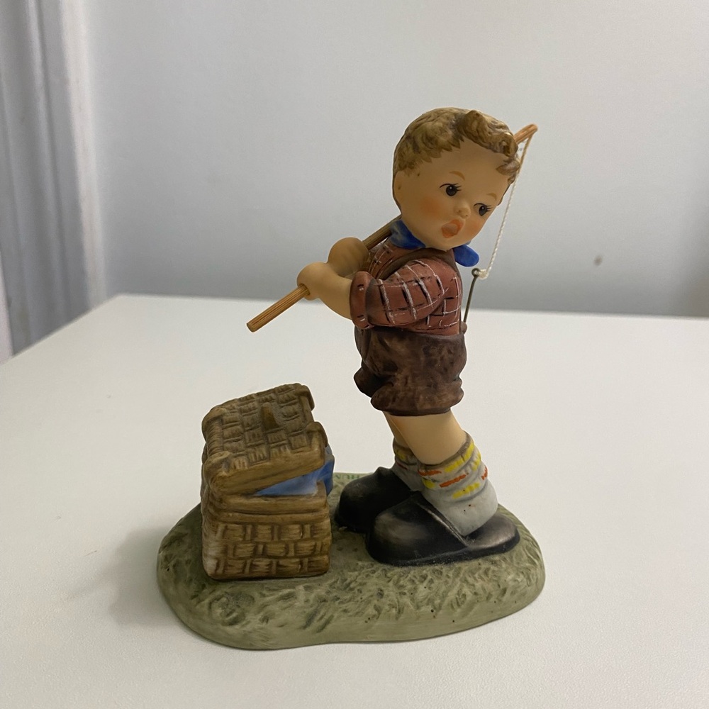 Hummel Figurine Fishing for Trouble